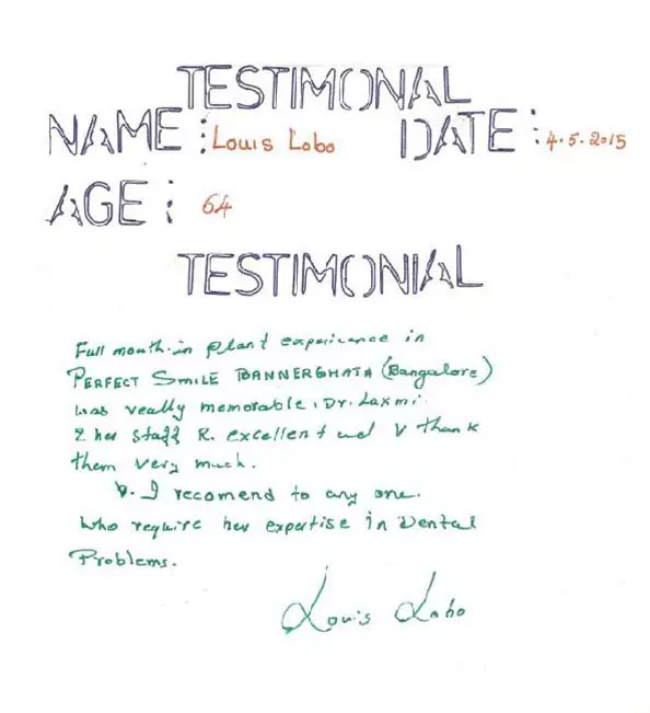 testimonials